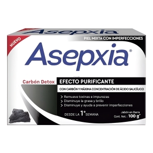 Asepxia Jabòn Efecto Purificante Con Carbón