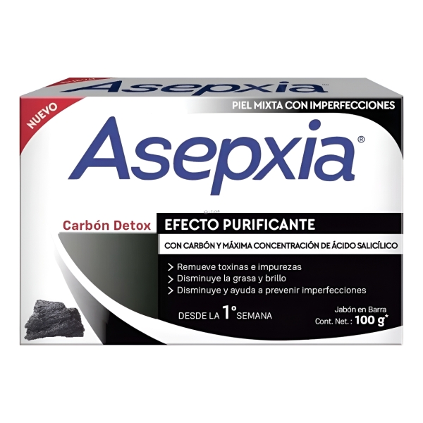 Asepxia Jabòn Efecto Purificante Con Carbón