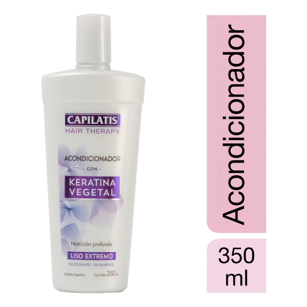 Capilatis Acondicionador Keratina Vegetal 350ml Liso Extremo - Imagen 2