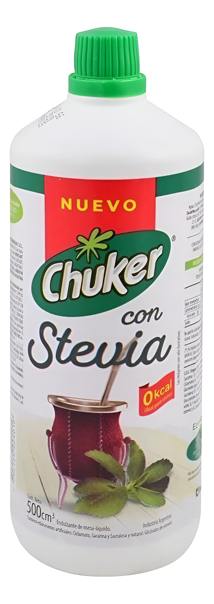 Chuker Edulcorante Liquido Con Stevia 500ml