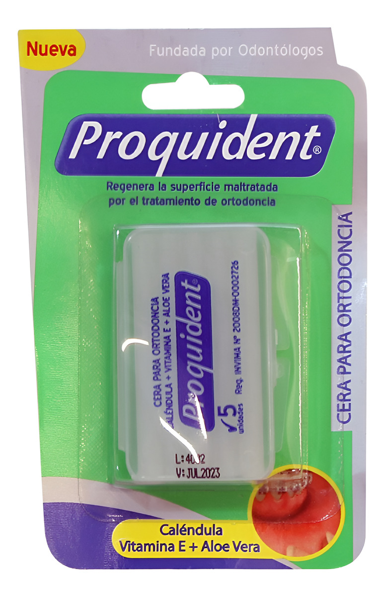 Cera Para Ortodoncia X5 Proquident Calendula Y Vitamina E