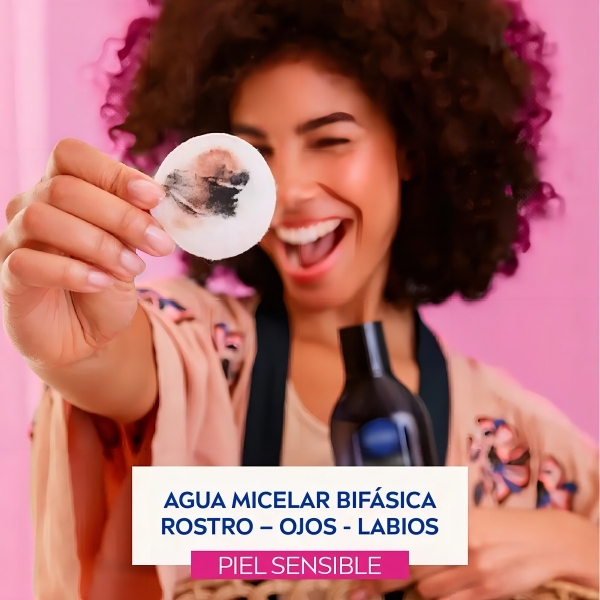 Agua Micelar Bifásica Nivea Micellair Black Expert 400 Ml - Imagen 10