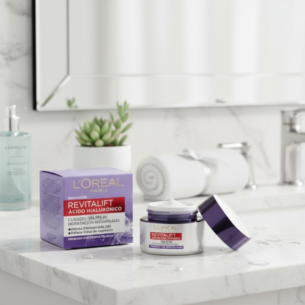 Crema Revitalif Loreal Con Ácido Hialuronico Día - Imagen 3