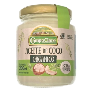 Aceite De Coco Orgánico Extra Virgen 200ml Sin Sabor