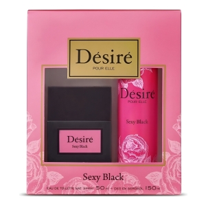Perfume Desire Sexy Black 50ml + Desodorante 150ml