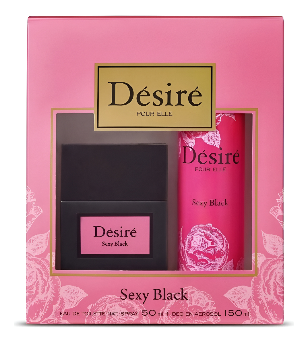 Perfume Desire Sexy Black 50ml + Desodorante 150ml