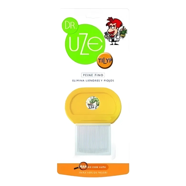 Peine Metal Piojos Pediculosis Liendres Uze Tilyp Mango Lupa