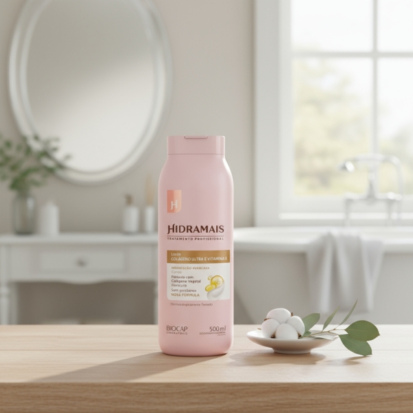 Loção Hidratante Colágeno E Vitamina E 500ml Hidramais Tipo - Imagen 3