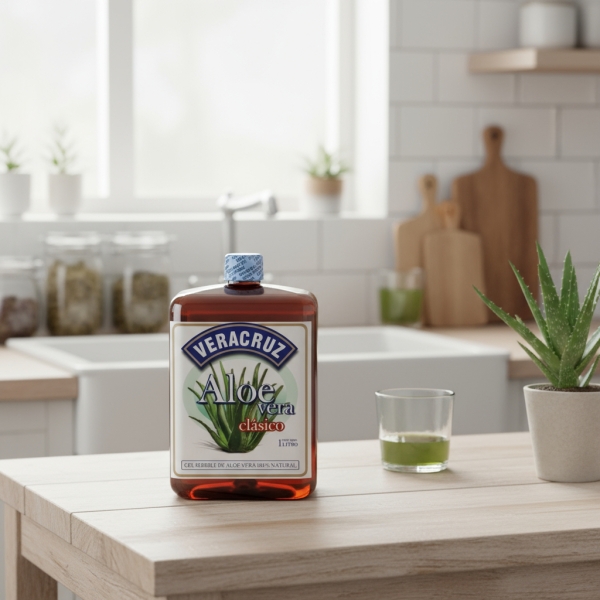 Aloe Vera Gel Bebible Veracruz 1 L Clásico - Imagen 3