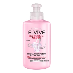 Crema Para Peinar Glycolic Gloss Ácido Glicólico Elvive