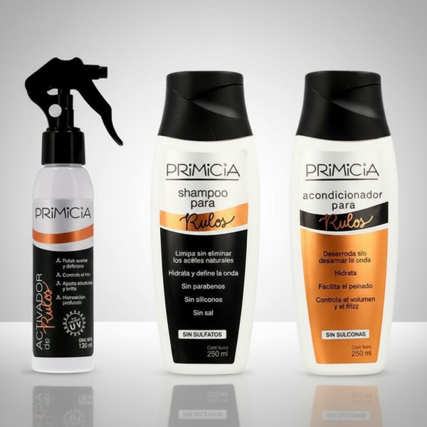 Primicia Pack Rulos Shampoo + Acondicionador + Activador - Imagen 3