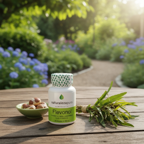 Antivaricoso Naturaleza Pura Flevonol X60cap Castaño India - Imagen 2