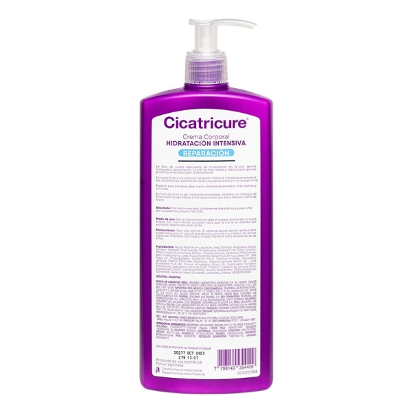 Crema Hidratante Para Cuerpo Cicatricure Hidratación Intensiva 400ml - Imagen 2