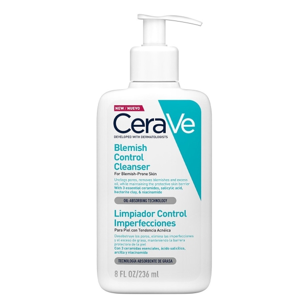 Cerave Limpiador Control Imperfecciones 236ml, Piel Grasa Momento De Aplicación Día/noche - Imagen 2