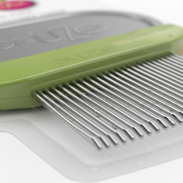 Peine Metal Piojos Pediculosis Liendres Uze Max - Imagen 3