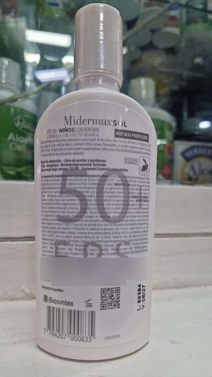 Midermus Protector Solar Niños Emulsion Fps 50 X 150 Ml - Imagen 3