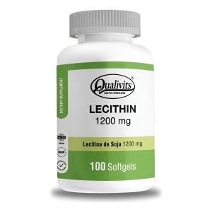 Qualivits Lecithin 1200mg 100 Cápsulas Blandas Sabor Natural