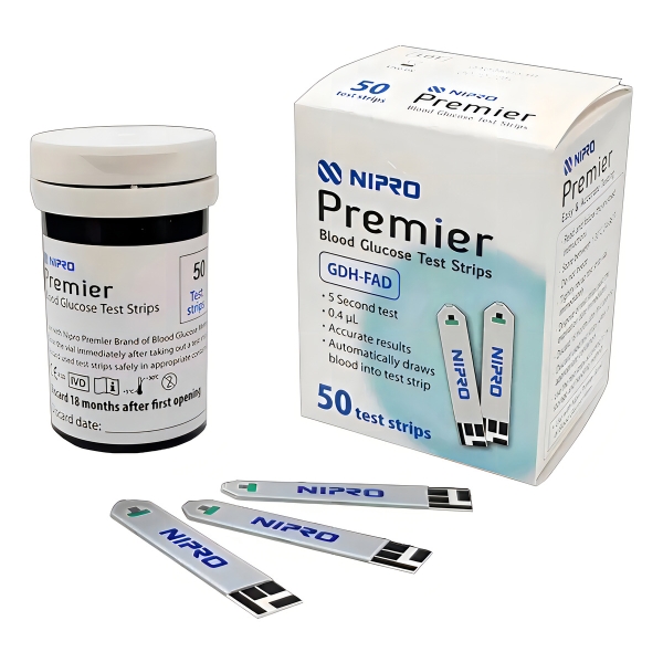 25 Tiras Reactivas P/ Glucosa En Sangre - Nipro Premier - Imagen 3