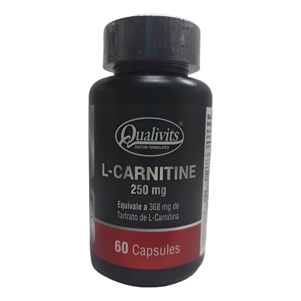 Carnitine L 250mg 60 Cápsulas Qualivits