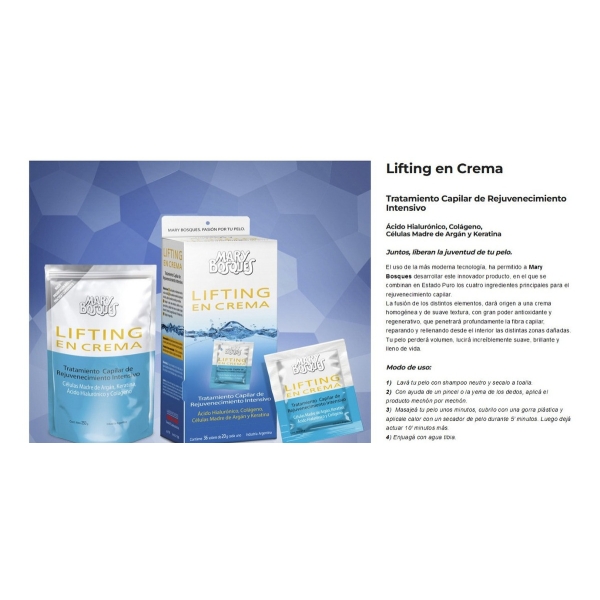 Mary Bosques Lifting En Crema X 250g - Doypack Promoción - Imagen 5