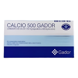 Calcio 500 Mg Masticables X 60 Comprimidos