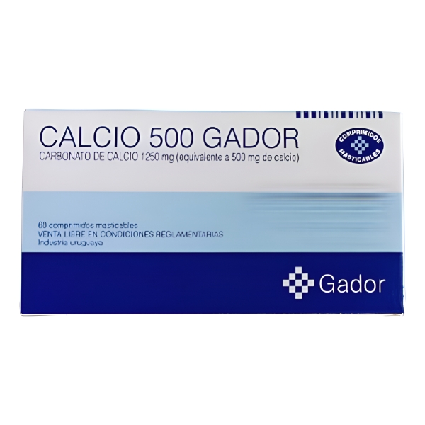 Calcio 500 Mg Masticables X 60 Comprimidos