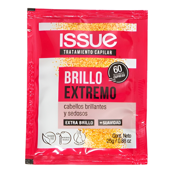 Tratamiento Capilar Issue Brillo Extremo Sachet X25g - Imagen 5