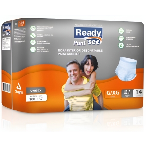 Ready Sec Pants G-xg X 14 Unidades Talle G/xg