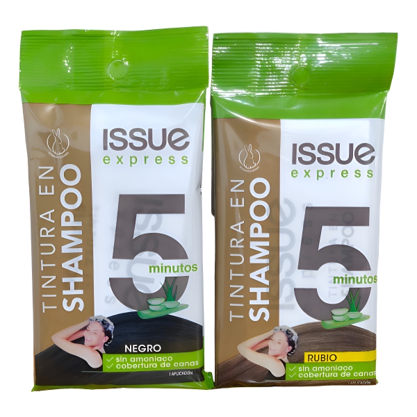 Issue Express 5 Minutos Tintura En Shampoo - Tono Negro - Imagen 4
