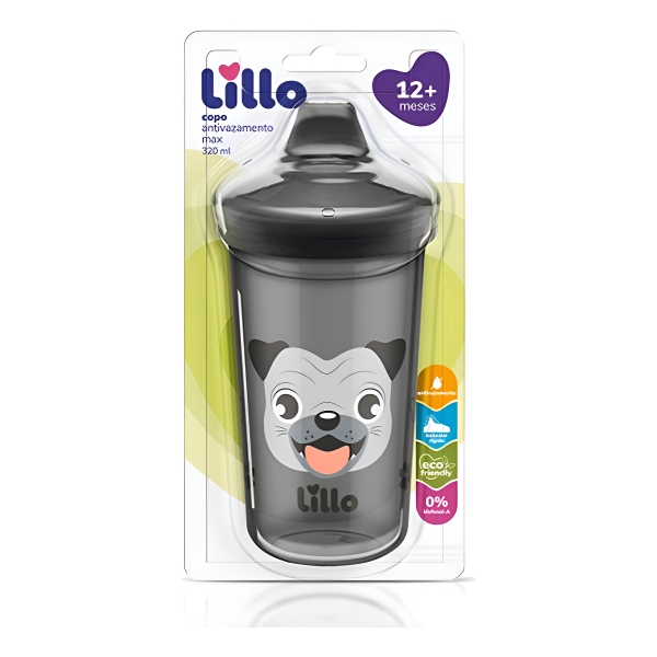 Vaso De Transición Antifugas Eco Max Dog Lillo De 320 Ml, Color Negro - Imagen 2