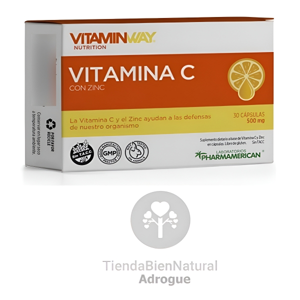 Vitamin Way Vitamina C Zinc Antioxidante Fortalece Defensas Sabor No - Imagen 2