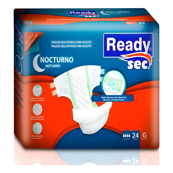 Pañales Para Adultos Ready Nocturno Grande X 24 u - Imagen 3