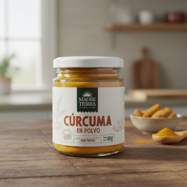 Curcuma En Polvo Madre Tierra 80gr - Imagen 3