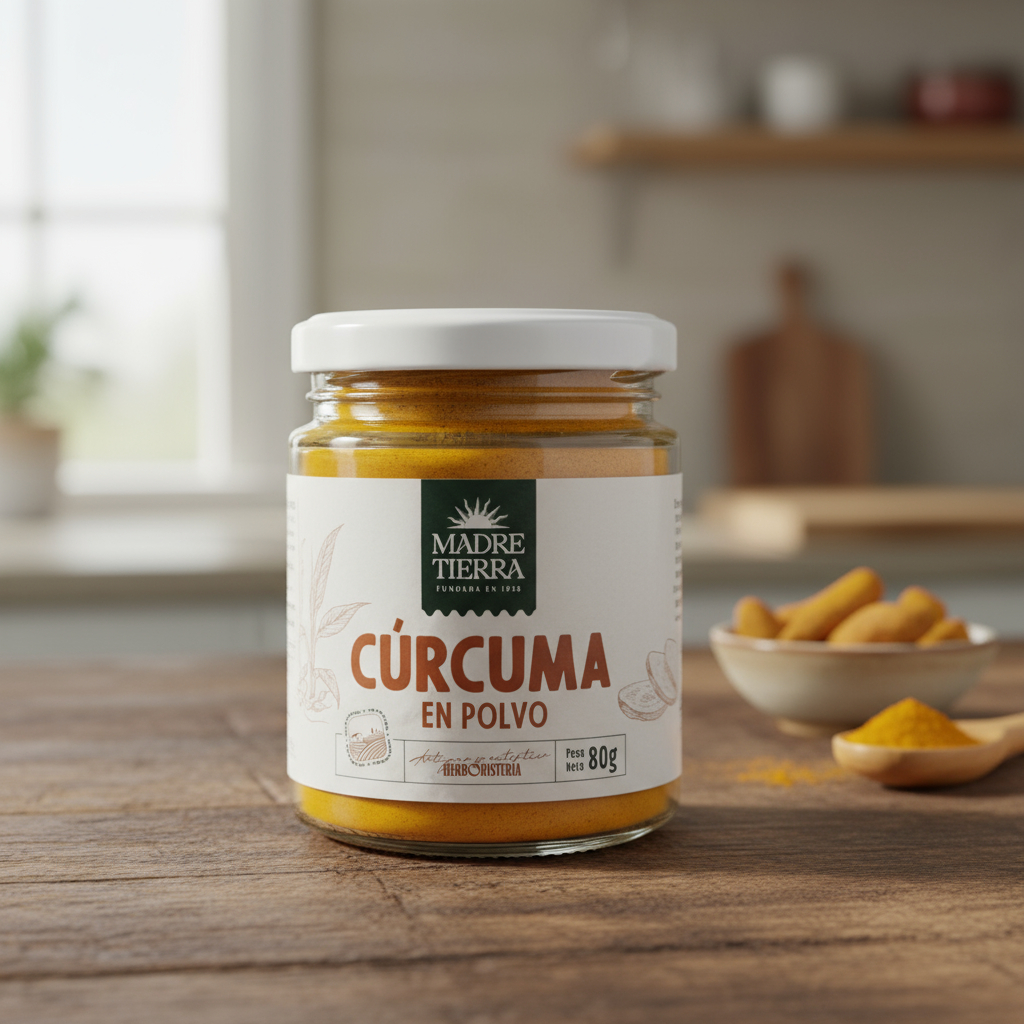 Curcuma En Polvo Madre Tierra 80gr - Imagen 3
