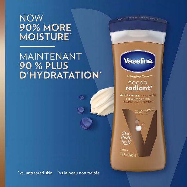 Vaseline Locion Cuidados Intensivos Cacao Radiante 298gr - Imagen 3