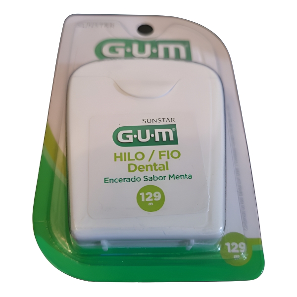 Hilo Dental Gum Dental Floss Sabor Menta 129 m - Imagen 4
