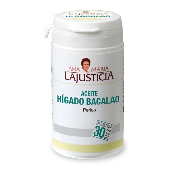 Aceite De Higado De Bacalao Ana Maria Lajusticia X 90 Cap Sabor Sin Sabor