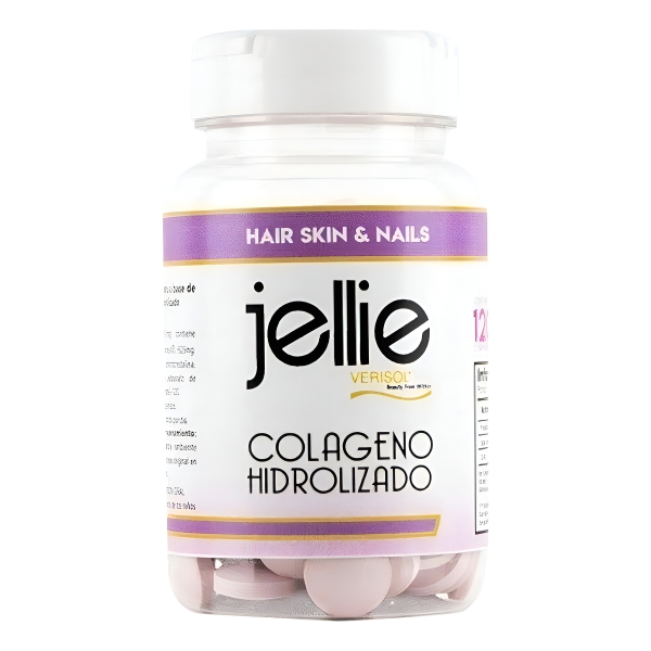 Colágeno Hidrolizado Jellie(R) X 120 Comp. | Piel, Pelo & Uñas Sabor Sin Sabor - Imagen 2