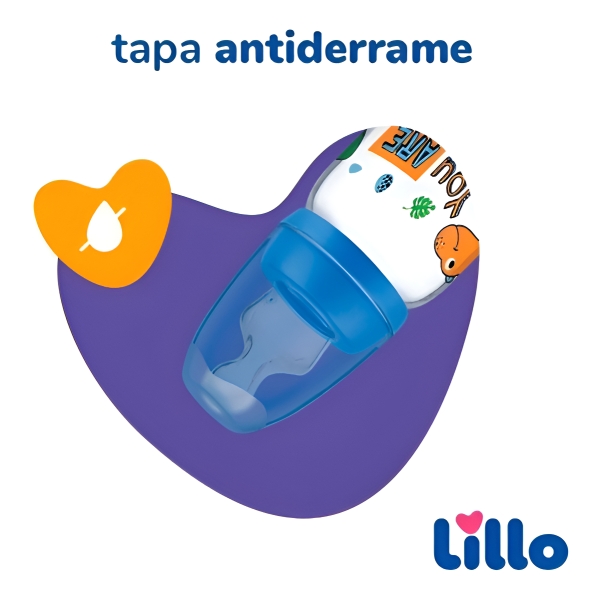 Mamadera Tetina Anatomica Lillo Magia 240ml +6 Meses Color Azul - Imagen 5