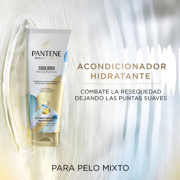 Acondicionador Hidratante Pantene Raíz Y Puntas 250 Ml - Imagen 2