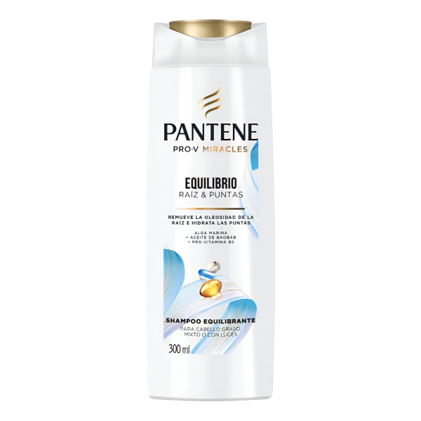 Shampoo Equilibrante Pantene Pro-v Miracles Equilibrio Raíz Y Puntas 300 Ml - Imagen 8