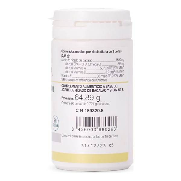 Aceite De Higado De Bacalao Ana Maria Lajusticia X 90 Cap Sabor Sin Sabor - Imagen 4