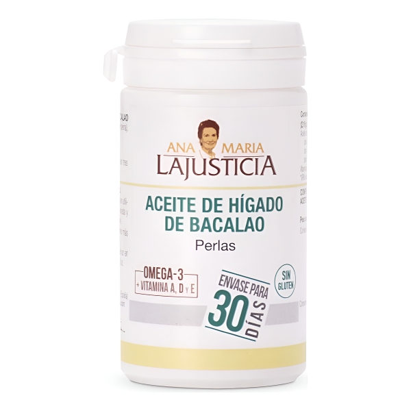 Aceite De Higado De Bacalao Ana Maria Lajusticia X 90 Cap Sabor Sin Sabor - Imagen 3