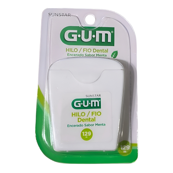 Hilo Dental Gum Dental Floss Sabor Menta 129 m - Imagen 2