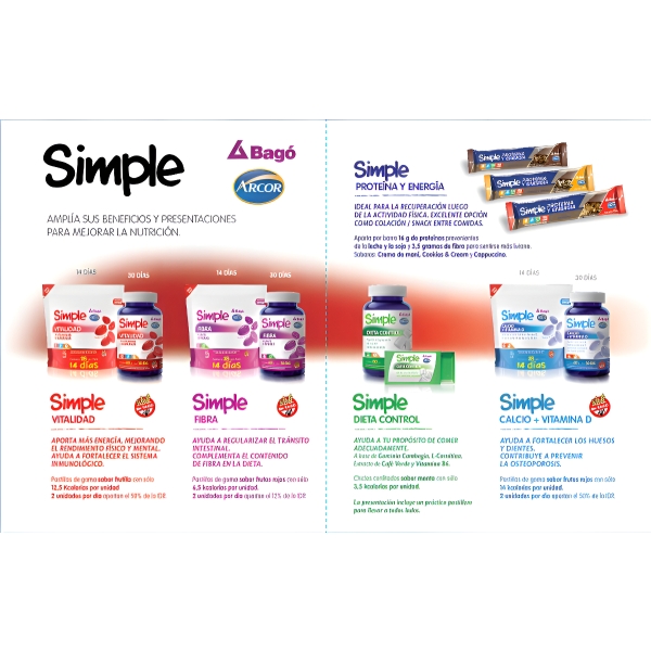 Simple Vitalidad Frasco 60 Unidades Sabor Frutilla - Imagen 7