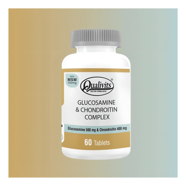 Complejo De Glucosamina Y Condroitina X60 - Qualivits Sabor Natural - Imagen 3