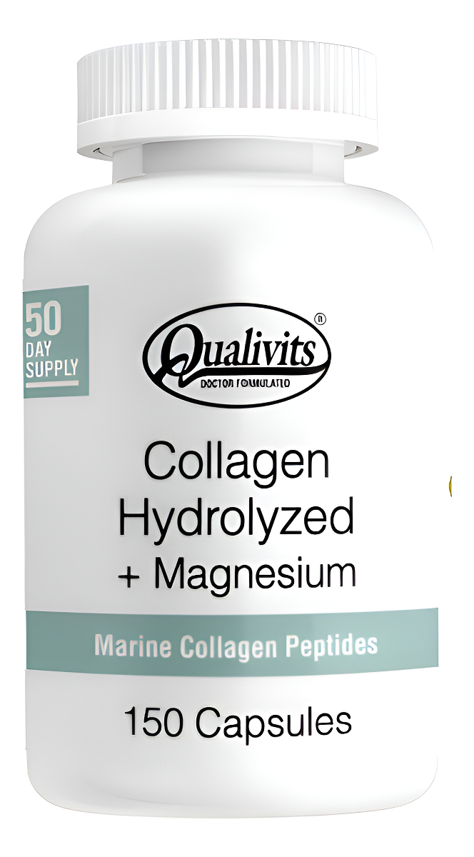 Colágeno + Magnesio Qualivits(R) 400mg/100mg X 150 Cápsulas