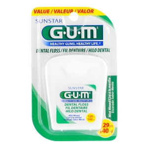 Hilo Dental Gum Dental Floss Sabor Menta 129 m