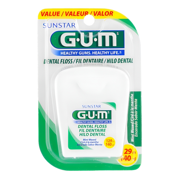 Hilo Dental Gum Dental Floss Sabor Menta 129 m
