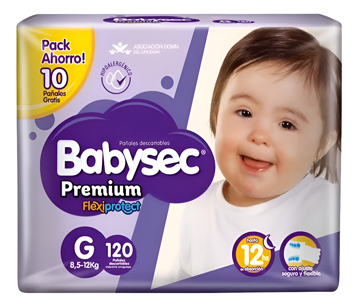 Babysec Premium Talle G 120 Unidades